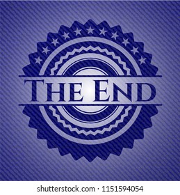 The End emblem with jean high quality background