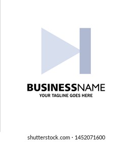End, Forward, Last, Next Business Logo Template. Flat Color