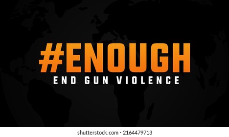 end gun violence protect children not guns, no more silence end gun violence national gun violence awareness day modern orange template 