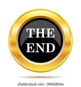 The End icon. Internet button on white background. EPS10 vector.
