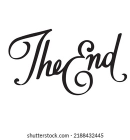 The End icon vector eps art