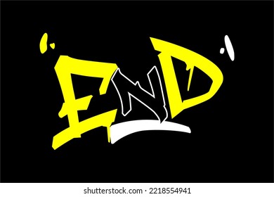 fertige Vektorgrafik mit einem coolen und einzigartigen Schriftstil. mit einfachen Farben