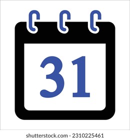 End Of Month Icon , Vector Graphics