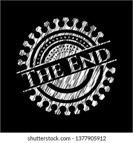 The End on blackboard