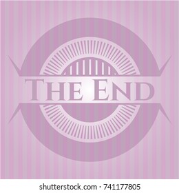 The End pink emblem