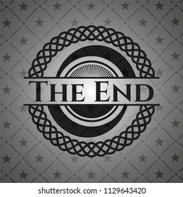 The End realistic black emblem