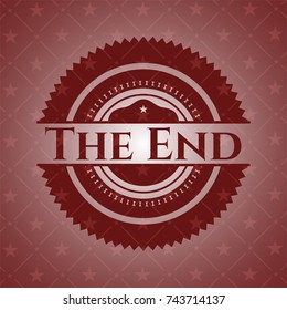 The End realistic red emblem