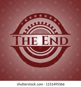 The End red emblem. Retro