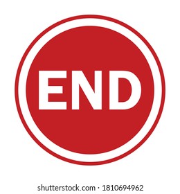 end road sign, traffic sign