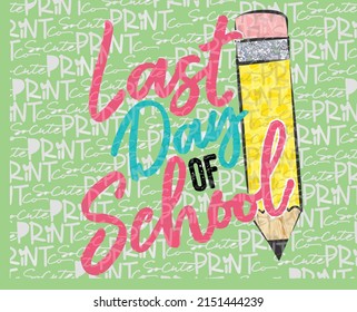 End of school art poster
