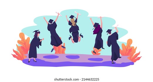 end of school flat illustration vector design