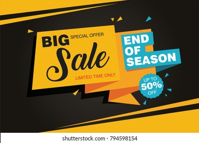 End of Season Big Sale Banner Template