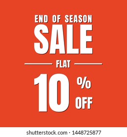 End Season Discount Sale Banner Stock Vector (Royalty Free) 1448725877 ...