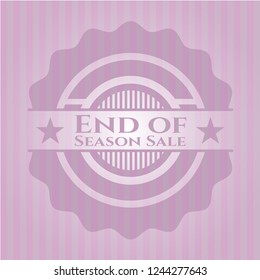 End of Season Sale badge with pink background