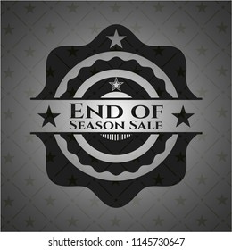 End of Season Sale dark emblem. Retro