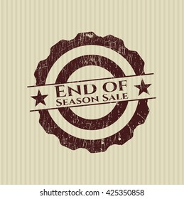 End of Season Sale grunge stamp