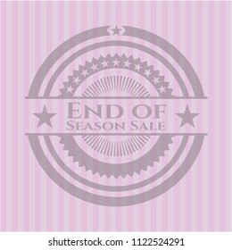 End of Season Sale pink emblem