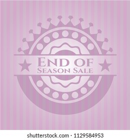 End of Season Sale pink emblem