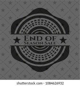 End of Season Sale realistic black emblem