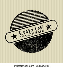 End of Season Sale rubber texture