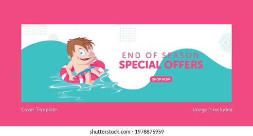 End of season special offers landing page design.