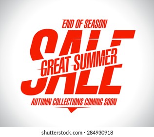 End of season summer sale design