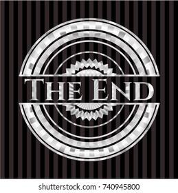 The End silvery emblem or badge