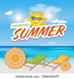 End Of Summer Sale banner design template