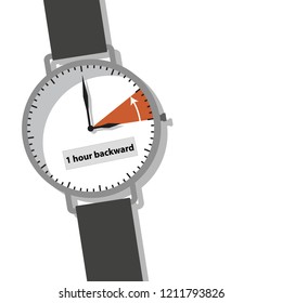 End of summertime - 1 hour backward