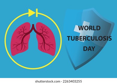 End TB, World Tuberculosis Day. Vector illustration.