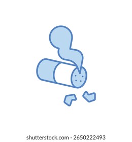 End Tobacco Use Icon vector stock illustration