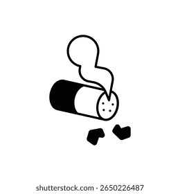 End Tobacco Use Icon vector stock illustration