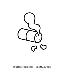 End Tobacco Use Icon vector stock illustration