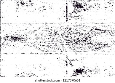 The end of the tram line. Black and white vector background illustration