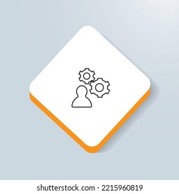 End User Support Icon Vector Design