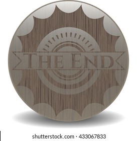 The End wood icon or emblem