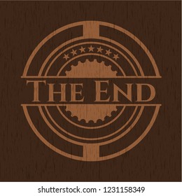 The End wood signboards