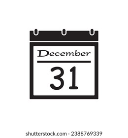 end of year calendar icon symbol sign vector