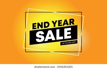 end year sale banner design for web or social media, background, gift card, coupon, label, wallpaper background, gift card,wallpaper abstract vector design.