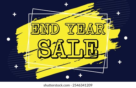 end year sale banner design for web or social media, background, gift card,wallpaper abstract vector design.