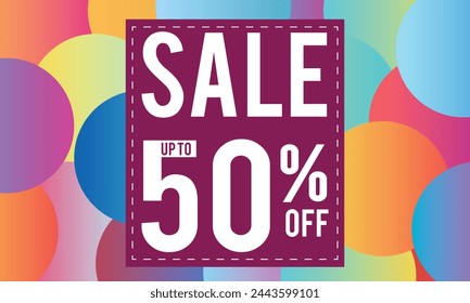 End of year sale banner template promotion design for business.