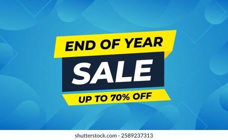 End Of Year sale banner template. stock clearance background.Year end banner template design for web or social media, Sale special offer. abstract vector design.