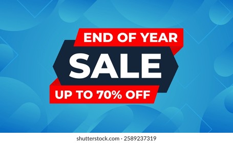 End Of Year sale banner template. stock clearance background.Year end banner template design for web or social media, Sale special offer. abstract vector design.
