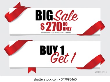 End of year sale, Christmas sale design template. Sale Coupon, voucher, tag. Vector illustration.