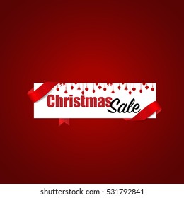 End of year sale, Christmas sale design template. Sale Coupon, voucher, tag. Vector illustration