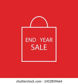 End Year Sale, Cost Reduction, Profit EPS Vector