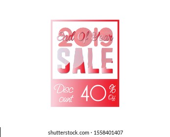 End Of Year Sale Discount Flyer
