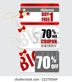 End Year Sale Savings Labels Set Stock Vector (Royalty Free) 212750569 ...