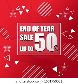 End of year sale text background, Big sale sign texture, Holidays mega sale background.