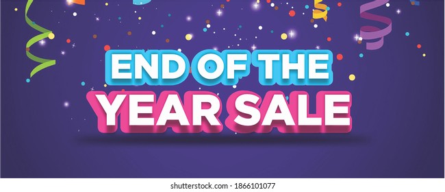 End of the year sales banner 